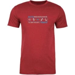 Kiteboarding - I've Done The Math T-Shirt - Cardinal Red Discounts Apply !
