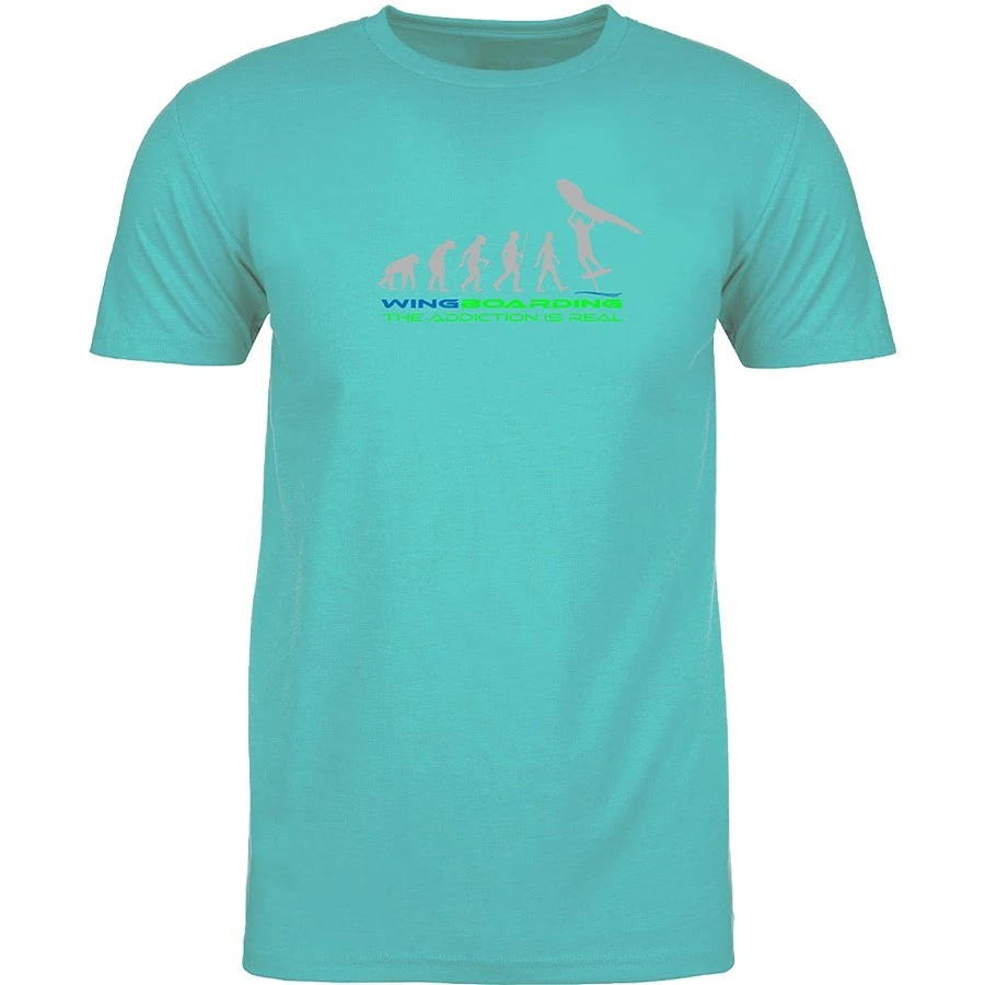 Wingboarding Evolution T-Shirt - Bondi Blue Discounts Apply ! 3 Wingboarding Evolution T-Shirt - Bondi Blue Discounts Apply !