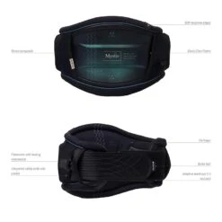 2023 Mystic Gem BK Womens Kiteboarding Waist Harness - Black/Glitter Discounts Apply ! -Windglide Surfing Shop 900 mystic gem bk womens waist harness size 5