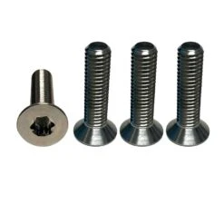 Foilite - M6 Titanium Hydrofoil Hardware Set - 4 Track Nuts And 4 M6 Screws Discounts Apply ! -Windglide Surfing Shop foilite titanium m6 screw track nut set 4