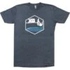 Kiter Badge - Kiteboarding T-Shirt - Midnight Navy - 25% Off Discounts Apply ! -Windglide Surfing Shop kb 2020 kiter badge navy 1